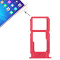 For OPPO R11 SIM Card Tray + SIM Card Tray / Micro SD Card Tray (Red)