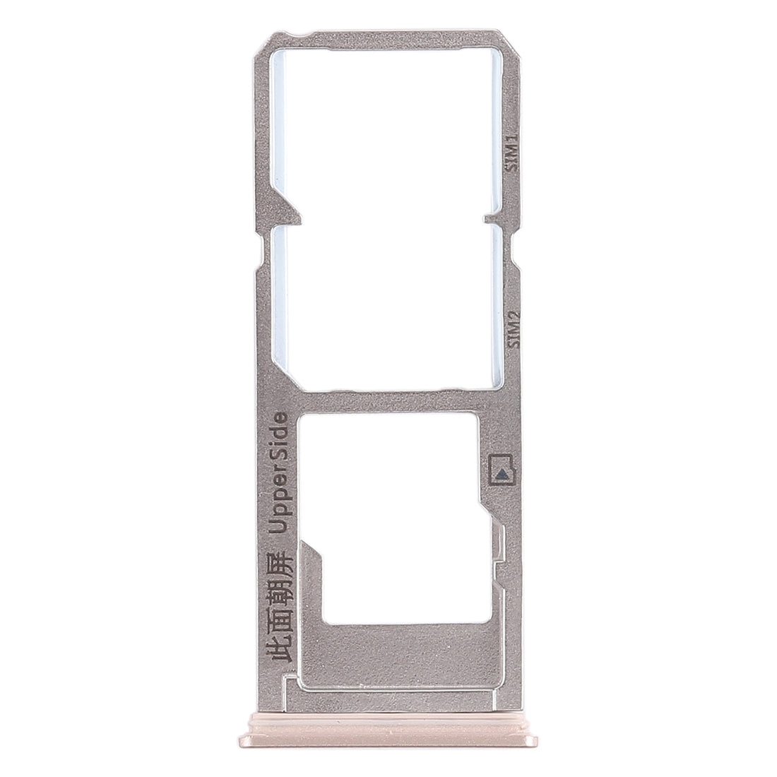 For Vivo Y53 2 x SIM Card Tray + Micro SD Card Tray (Gold)