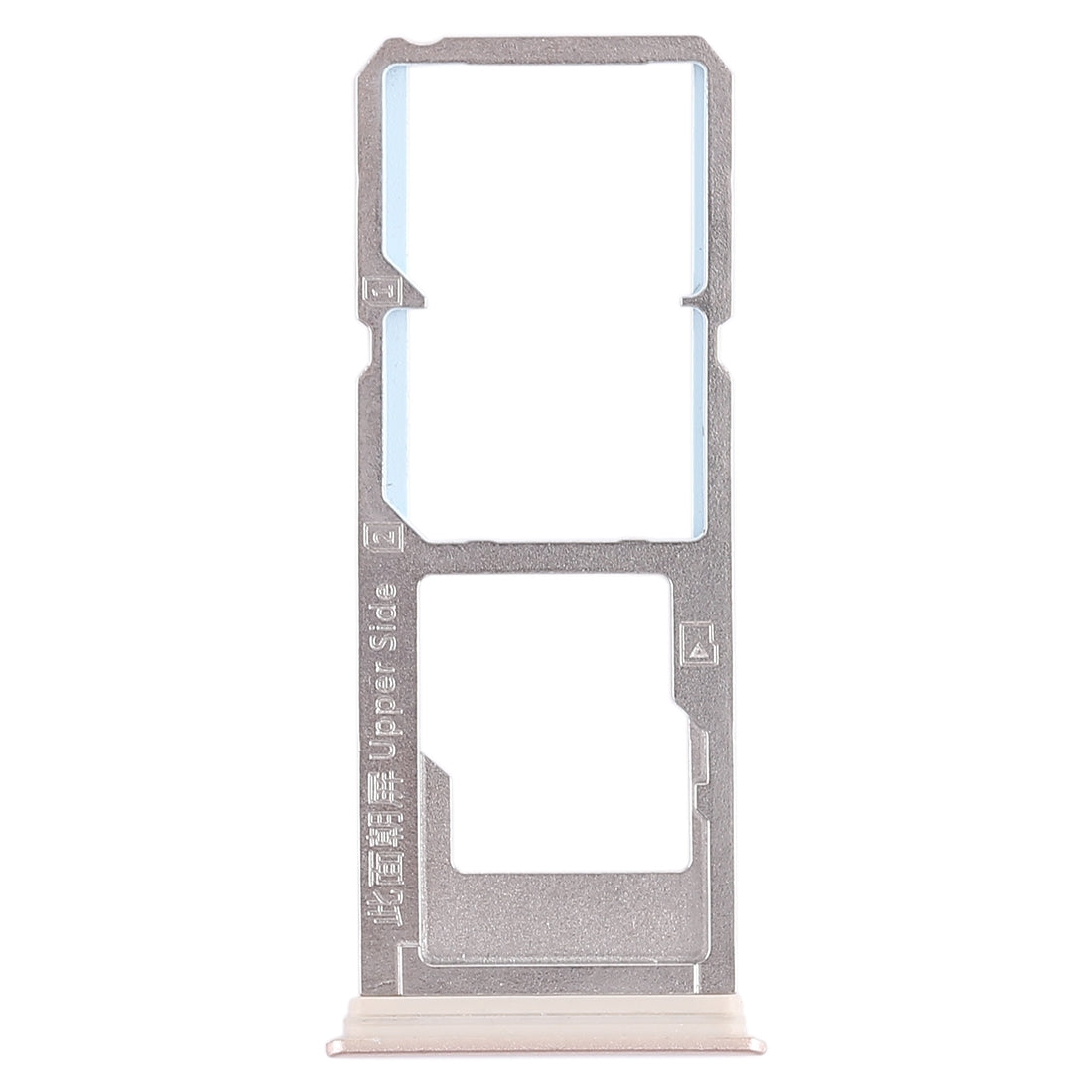 For Vivo Y79 2 x SIM Card Tray + Micro SD Card Tray (Gold)