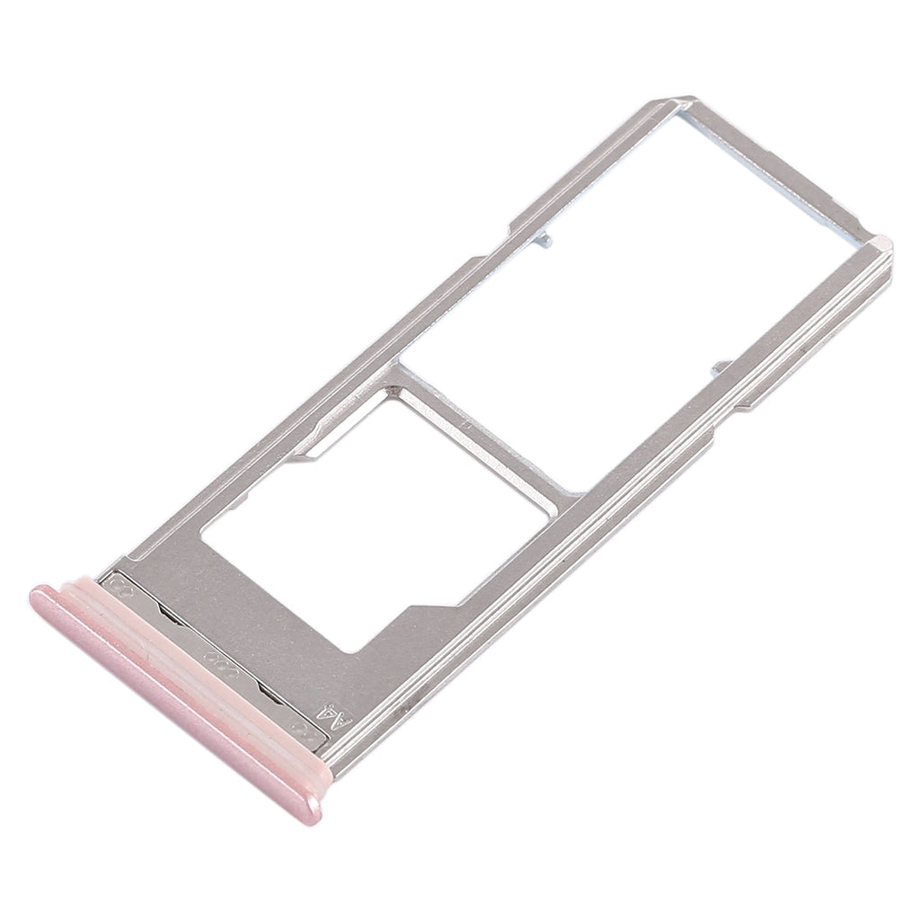 For Vivo Y79 2 x SIM Card Tray + Micro SD Card Tray (Rose Gold)