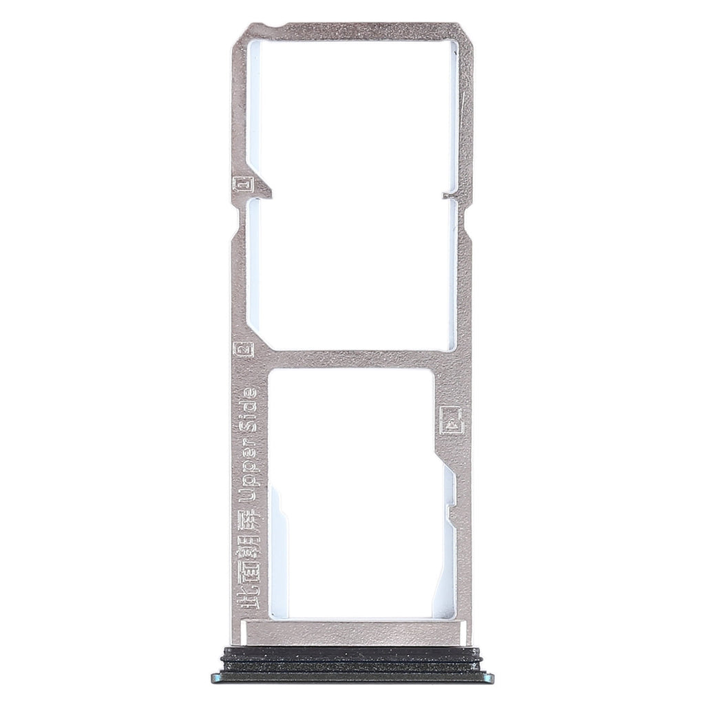 For Vivo Y75 2 x SIM Card Tray + Micro SD Card Tray (Black)