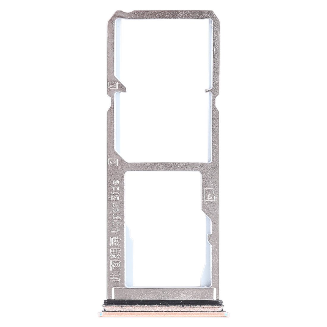 For Vivo Y75 2 x SIM Card Tray + Micro SD Card Tray (Gold)