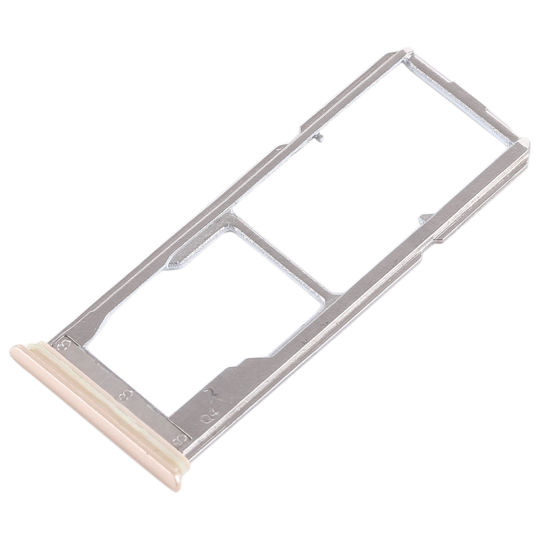 For Vivo Y75 2 x SIM Card Tray + Micro SD Card Tray (Gold)