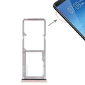 For Vivo Y75 2 x SIM Card Tray + Micro SD Card Tray (Gold)
