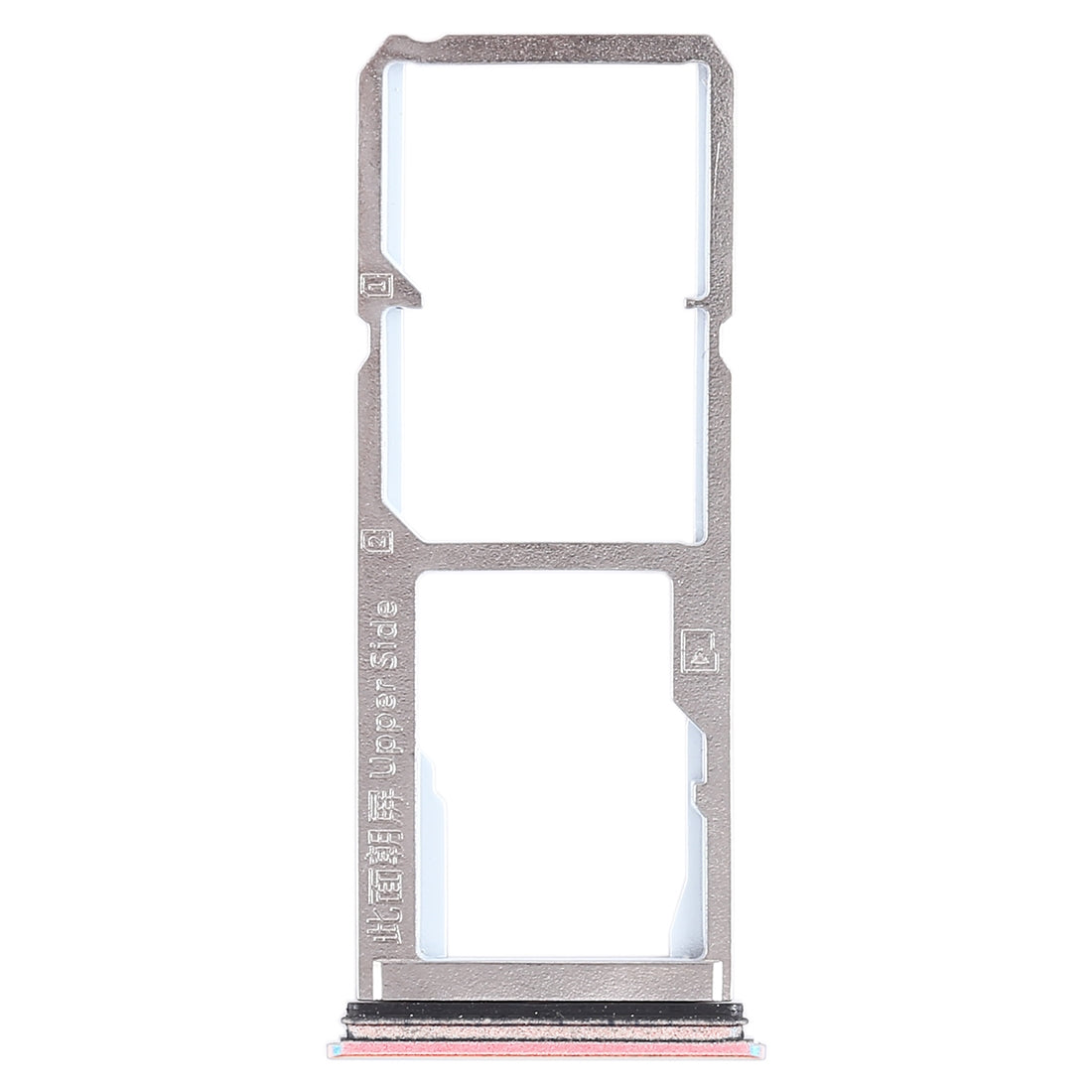 For Vivo Y75 2 x SIM Card Tray + Micro SD Card Tray (Rose Gold)