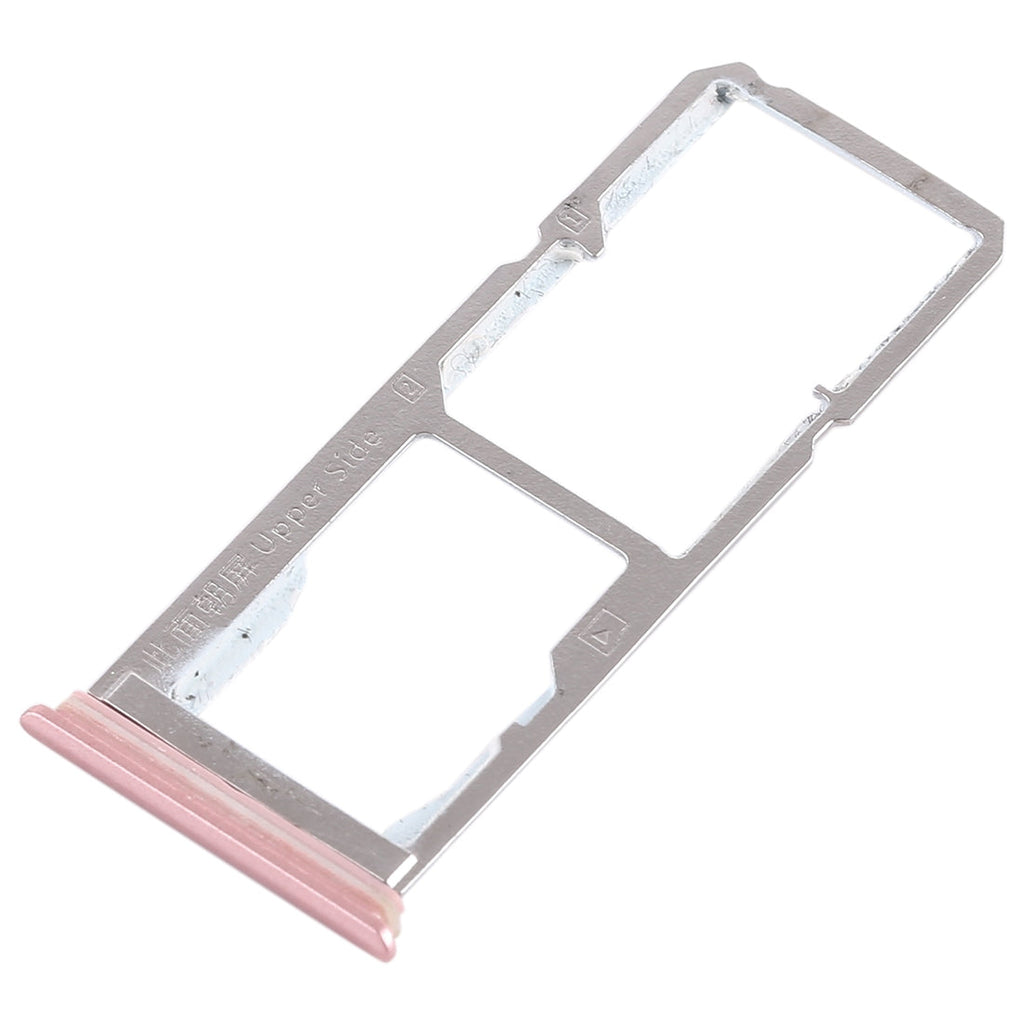 For Vivo Y75 2 x SIM Card Tray + Micro SD Card Tray (Rose Gold)