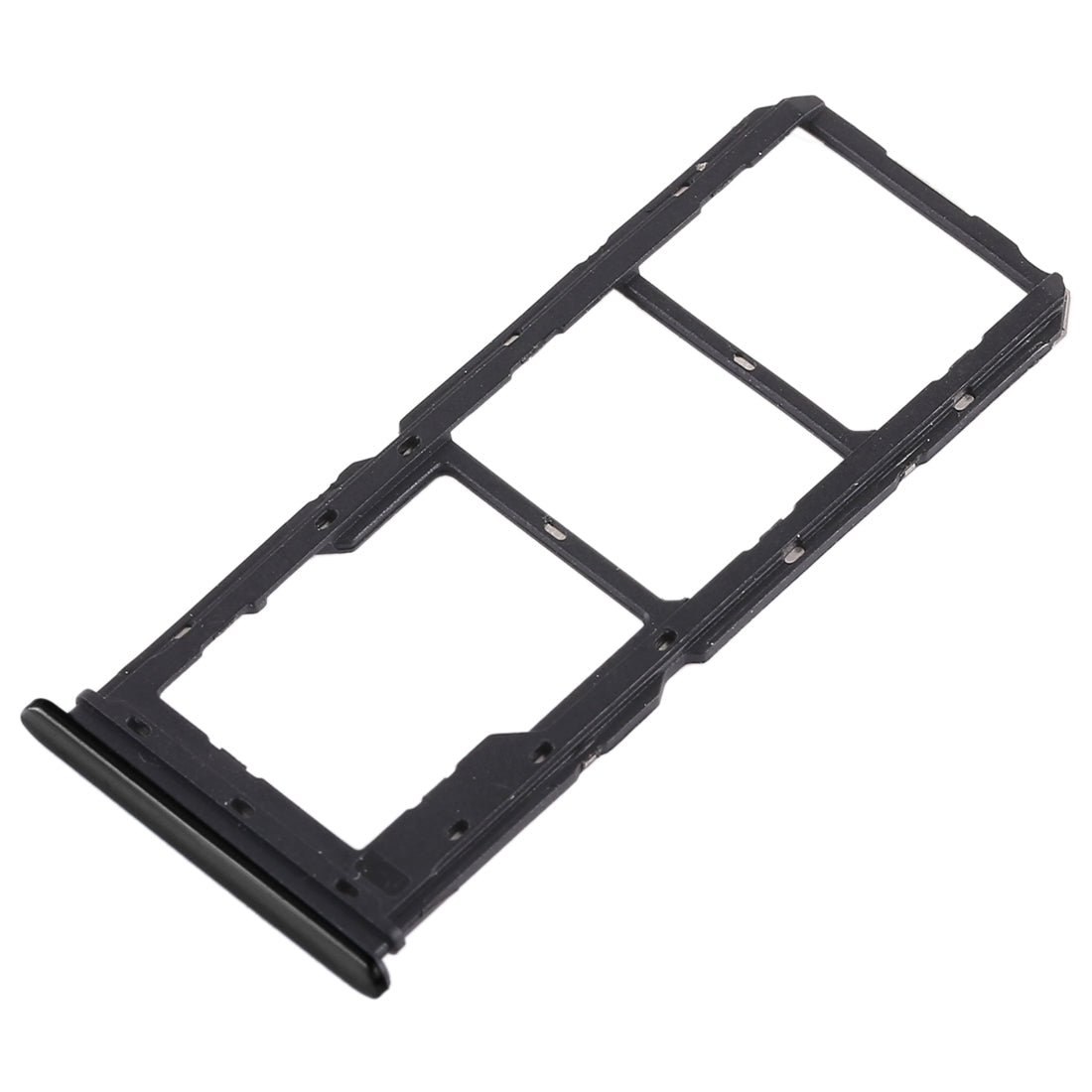 For Vivo Y97 2 x SIM Card Tray + Micro SD Card Tray (Black)