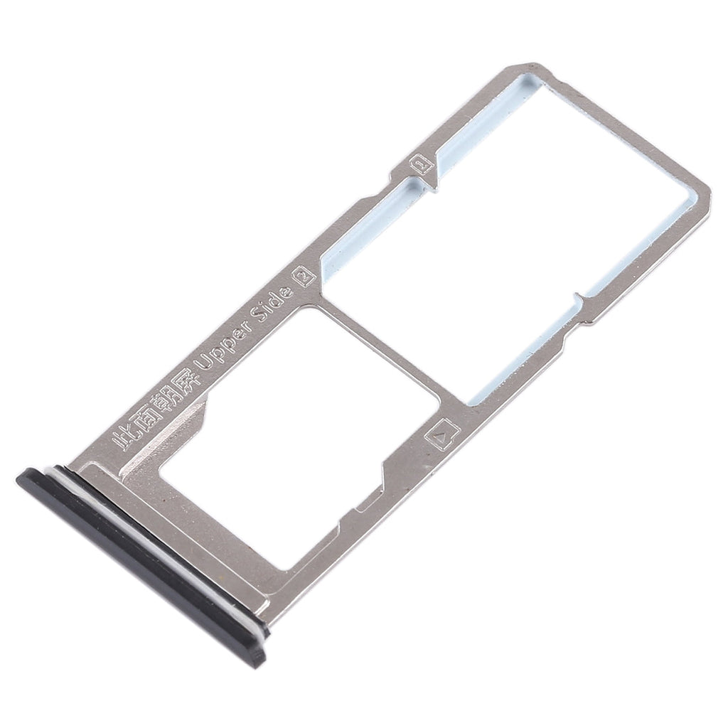 For Vivo Y85 / Z1 / Z1i / V9 Youth / V9 2 x SIM Card Tray + Micro SD Card Tray (Black)