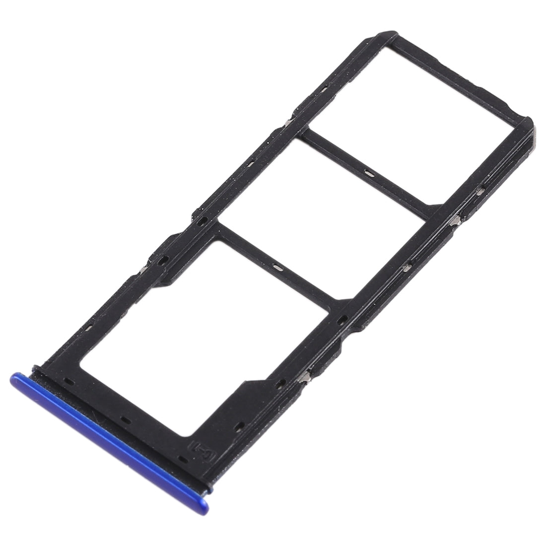 For Vivo Y93 2 x SIM Card Tray + Micro SD Card Tray (Blue)
