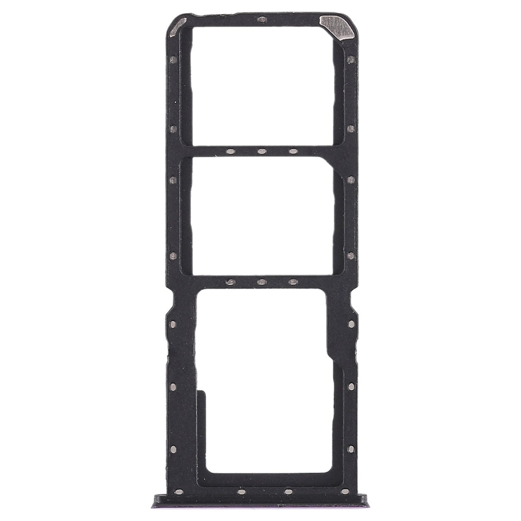 For OPPO A7x / F9 / F9 Pro / Realme 2 Pro 2 x SIM Card Tray + Micro SD Card Tray (Purple)