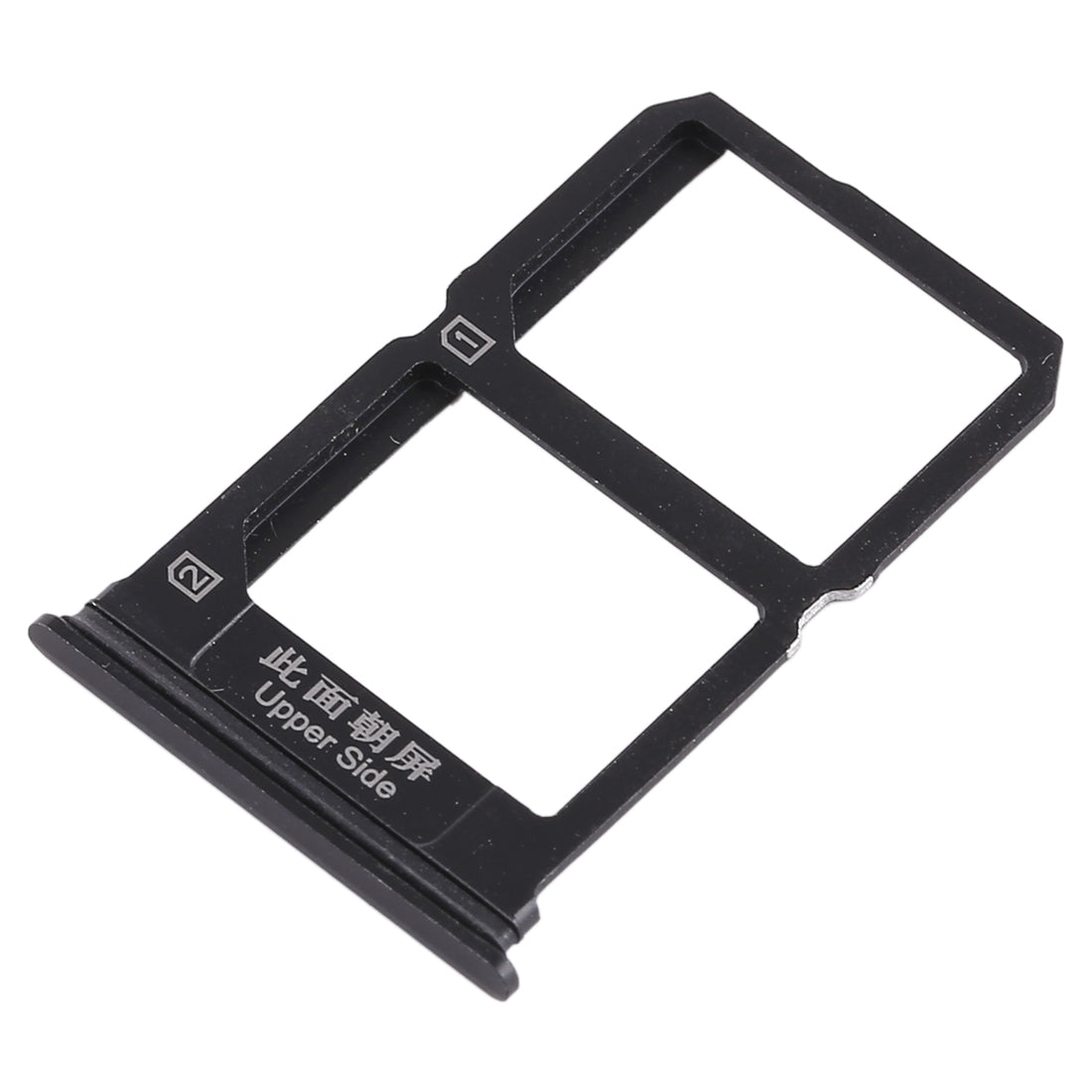 For Vivo X9i 2 x SIM Card Tray (Black)