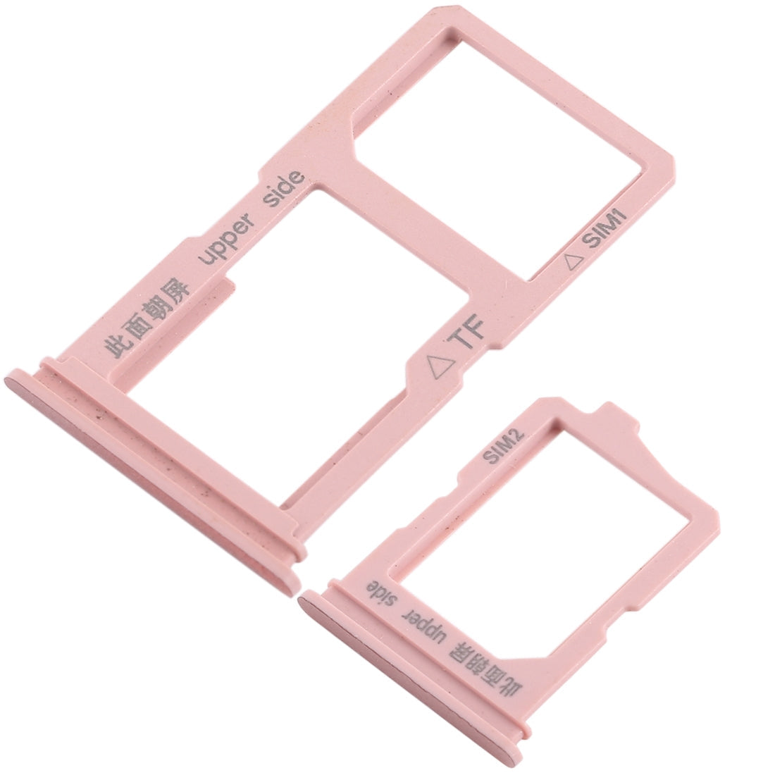 For Vivo Y66 2 x SIM Card Tray + Micro SD Card Tray (Rose Gold)