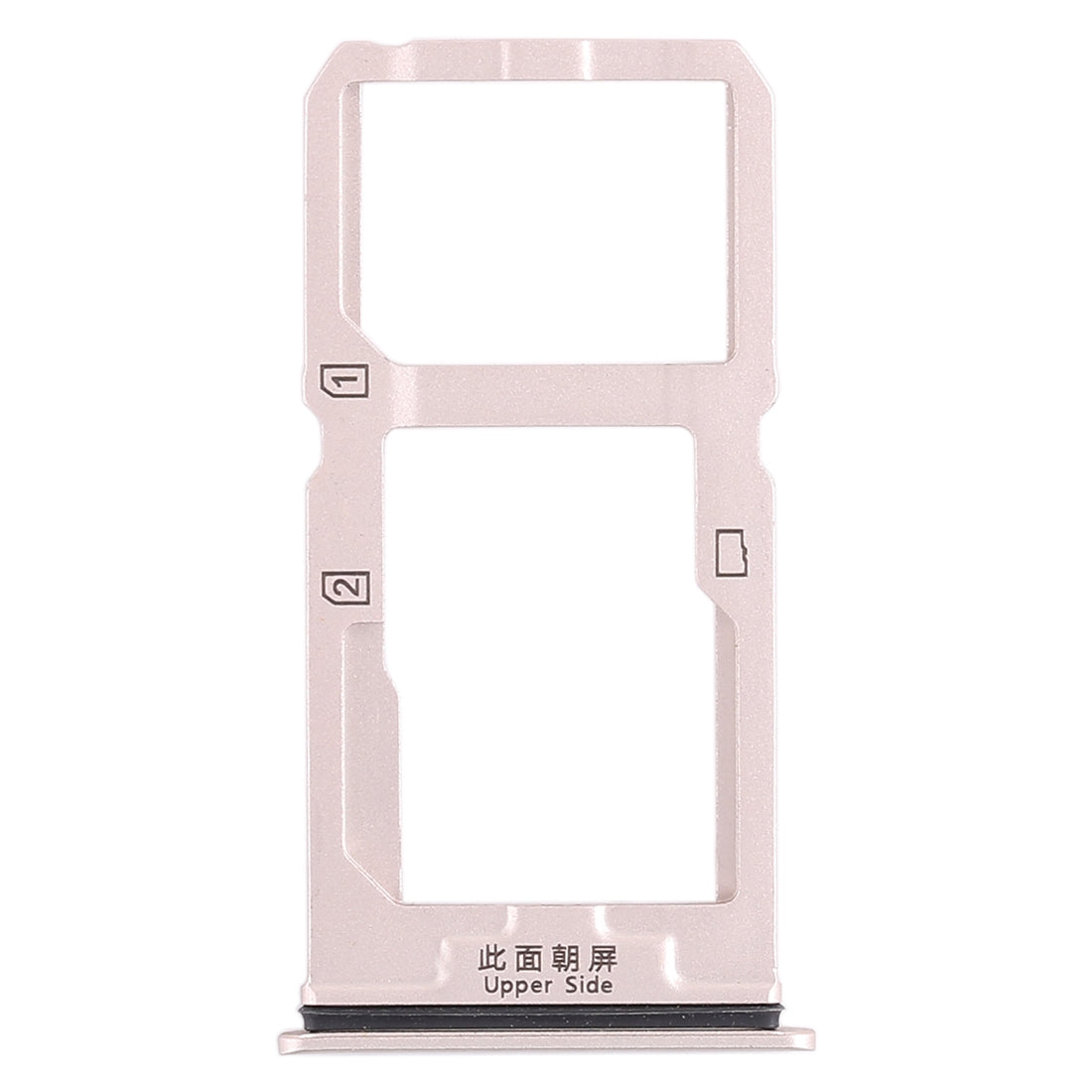 For Vivo X20 SIM Card Tray + SIM Card Tray / Micro SD Card Tray (Gold)