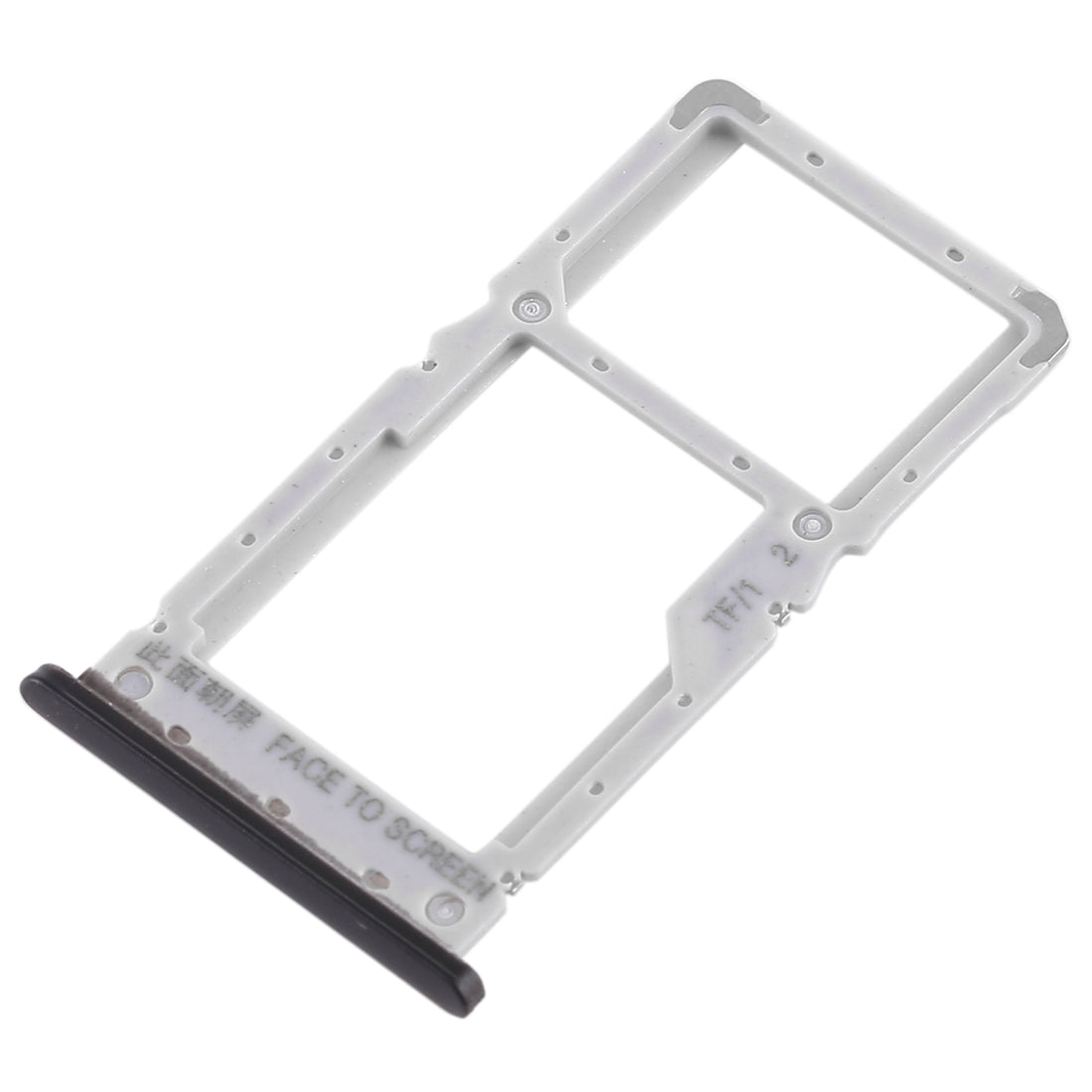 SIM Card Tray + SIM Card Tray / Micro SD Card Tray for Xiaomi Redmi Note 6 Pro (Black)