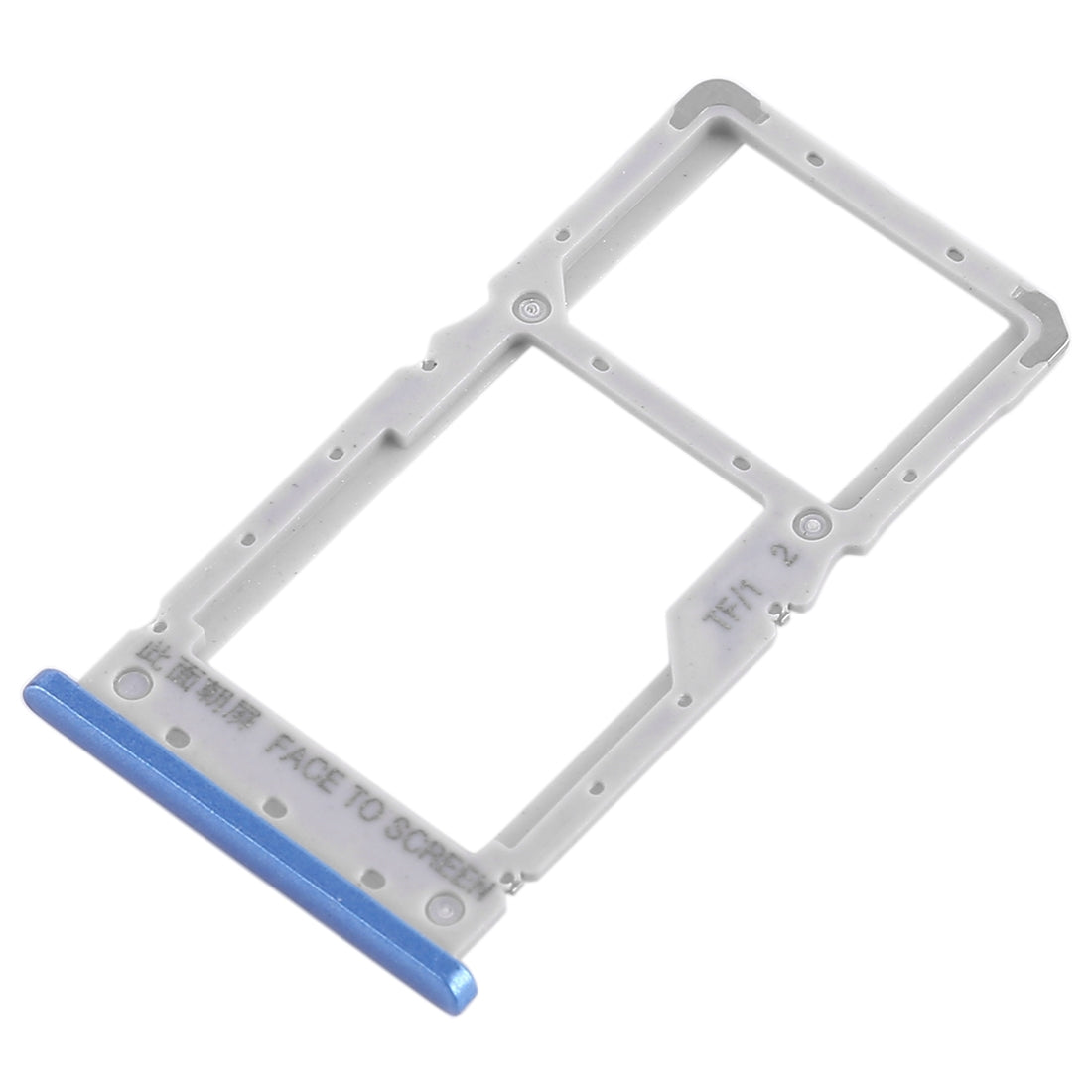 SIM Card Tray + SIM Card Tray / Micro SD Card Tray for Xiaomi Redmi Note 6 Pro (Blue)