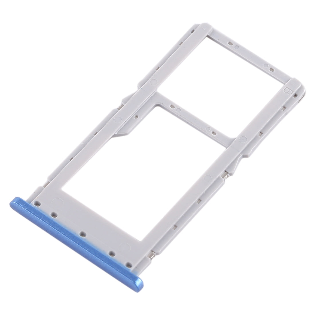 SIM Card Tray + SIM Card Tray / Micro SD Card Tray for Xiaomi Redmi Note 6 Pro (Blue)