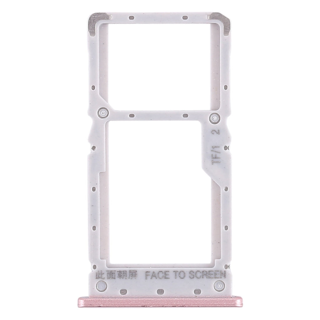 SIM Card Tray + SIM Card Tray / Micro SD Card Tray for Xiaomi Redmi Note 6 Pro (Rose Gold)
