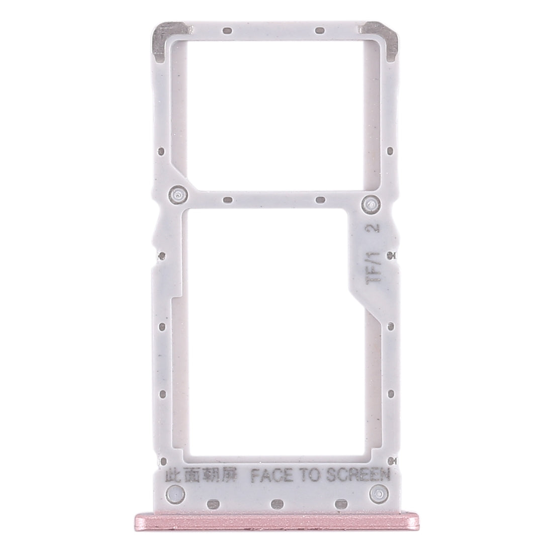 SIM Card Tray + SIM Card Tray / Micro SD Card Tray for Xiaomi Redmi Note 6 Pro (Rose Gold)