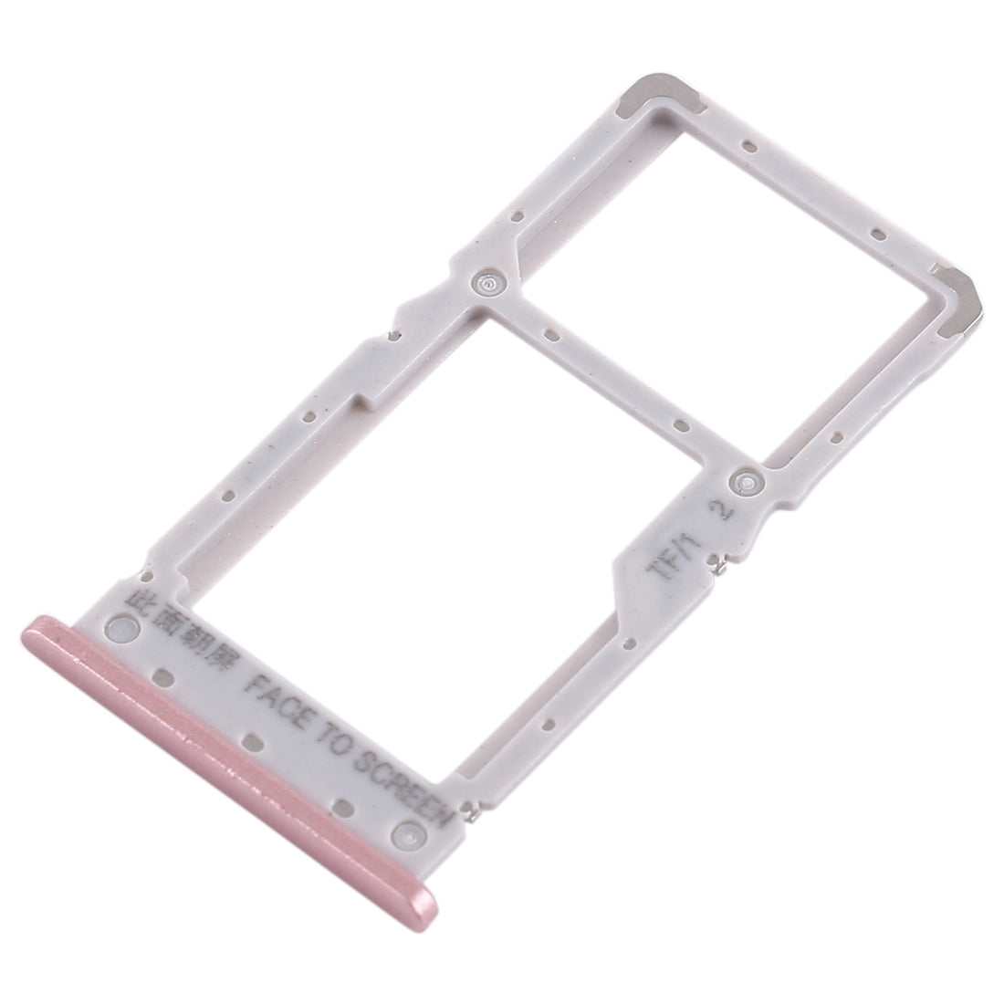 SIM Card Tray + SIM Card Tray / Micro SD Card Tray for Xiaomi Redmi Note 6 Pro (Rose Gold)