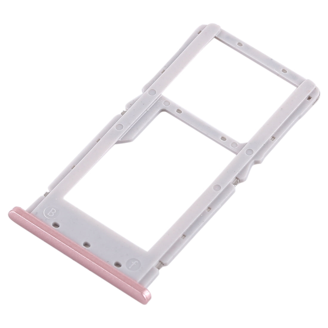 SIM Card Tray + SIM Card Tray / Micro SD Card Tray for Xiaomi Redmi Note 6 Pro (Rose Gold)