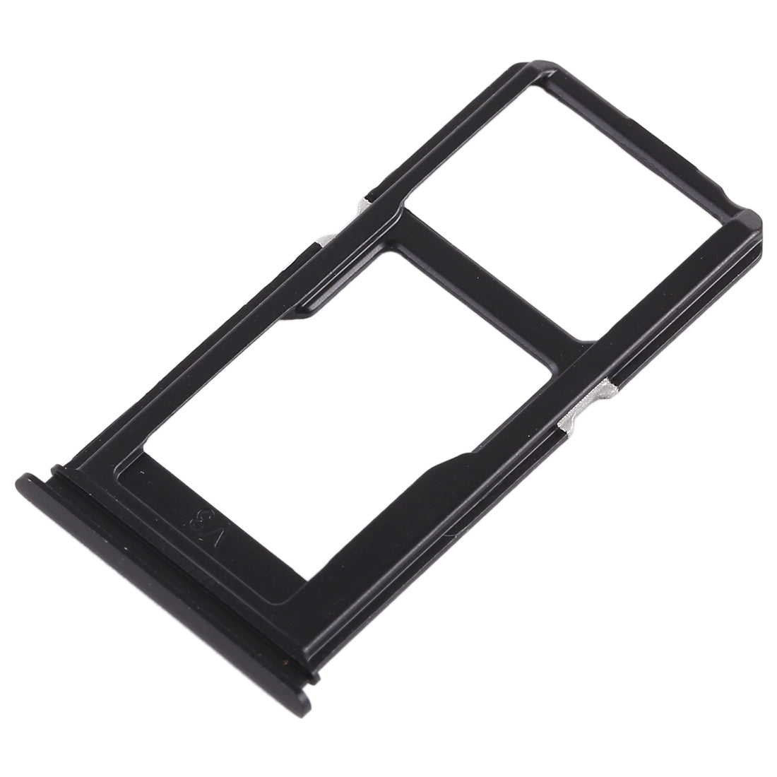For Vivo X20 Plus SIM Card Tray + SIM Card Tray / Micro SD Card Tray (Black)