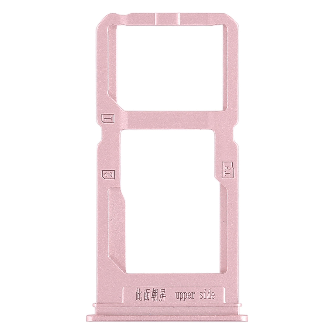 For Vivo X20 Plus SIM Card Tray + SIM Card Tray / Micro SD Card Tray (Rose Gold)