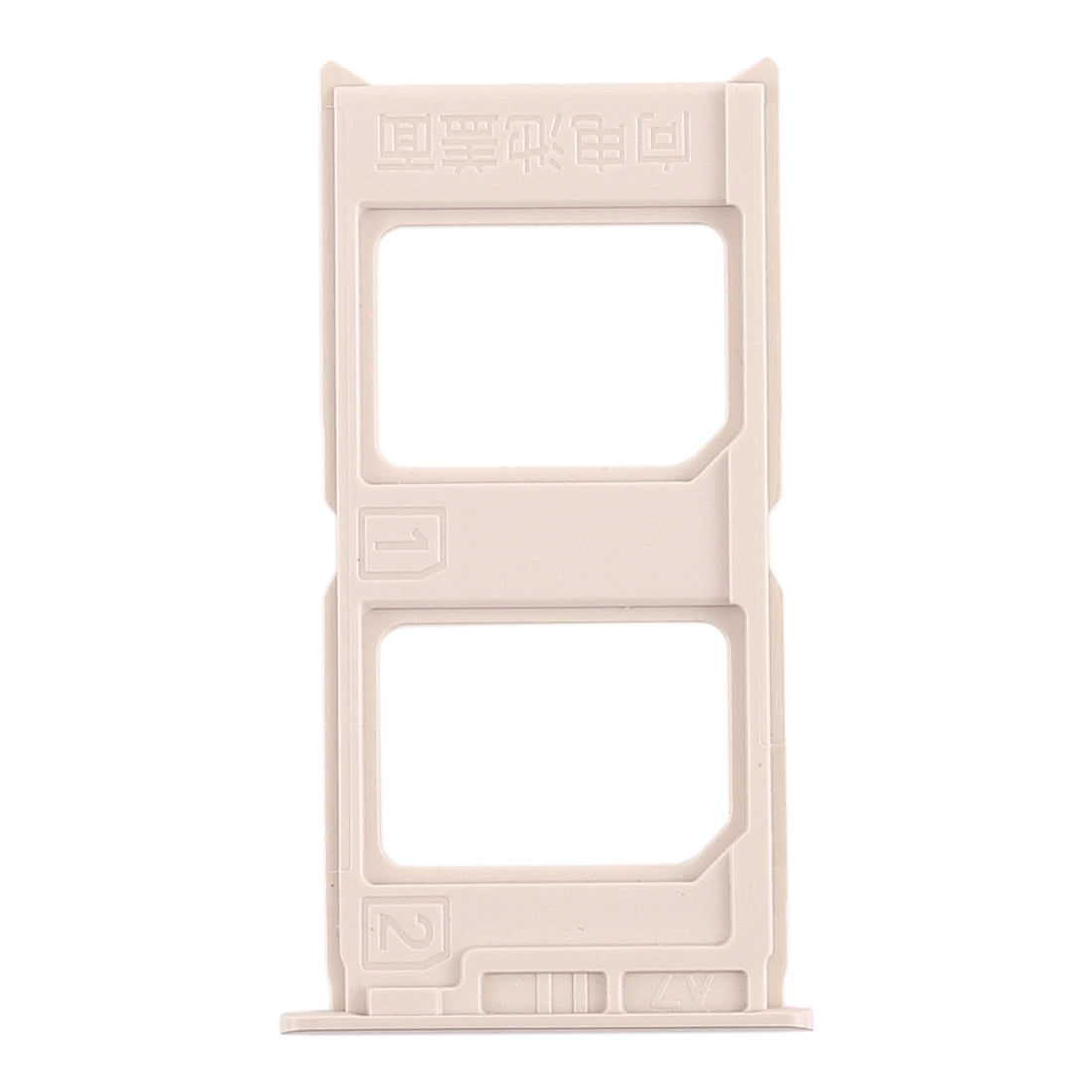 For Vivo V3 2 x SIM Card Tray (Gold)