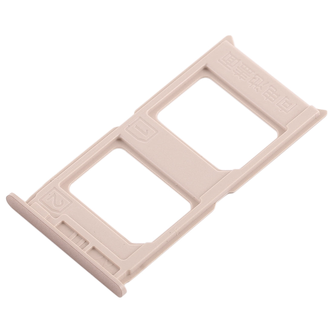 For Vivo V3 2 x SIM Card Tray (Gold)
