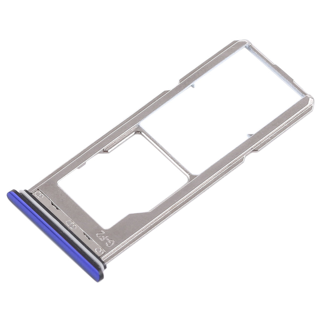 For Vivo Z1 2 x SIM Card Tray + Micro SD Card Tray (Blue)