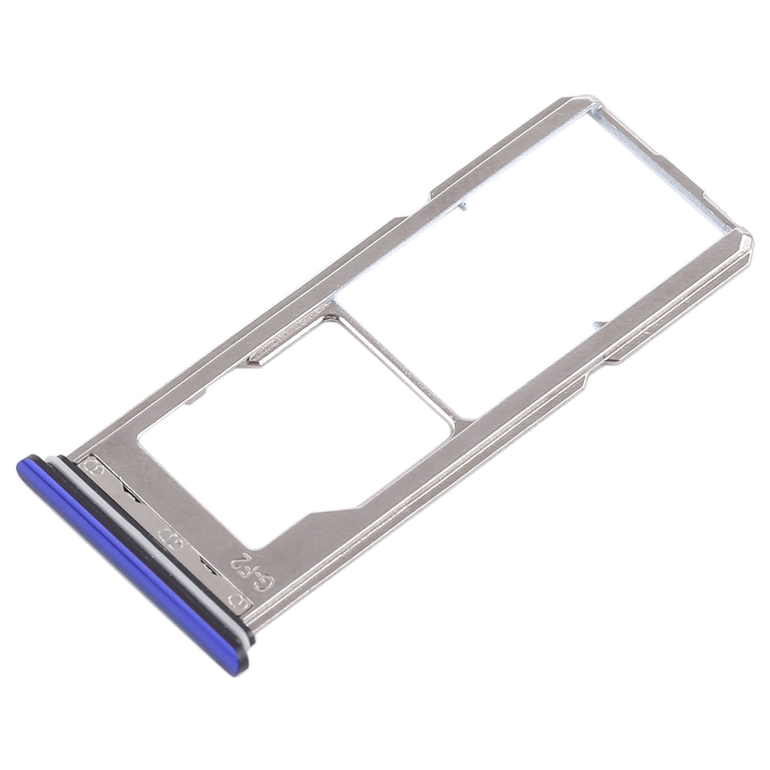 For Vivo Z1 2 x SIM Card Tray + Micro SD Card Tray (Blue)