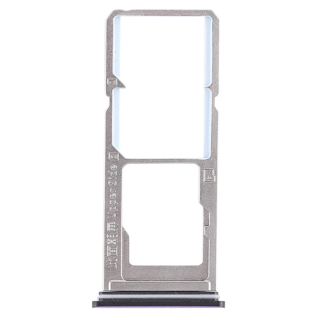 For Vivo Z1 2 x SIM Card Tray + Micro SD Card Tray (Purple)