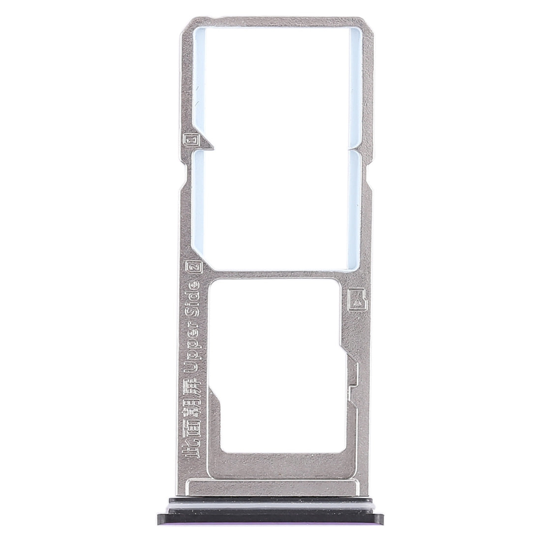 For Vivo Z1 2 x SIM Card Tray + Micro SD Card Tray (Purple)