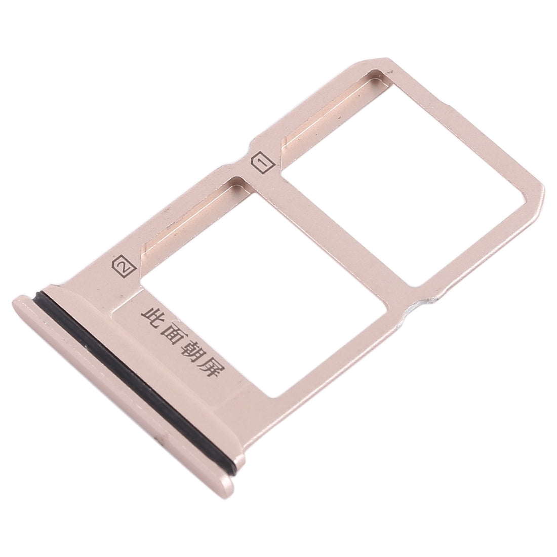 For Vivo X9s Plus 2 x SIM Card Tray (Gold)