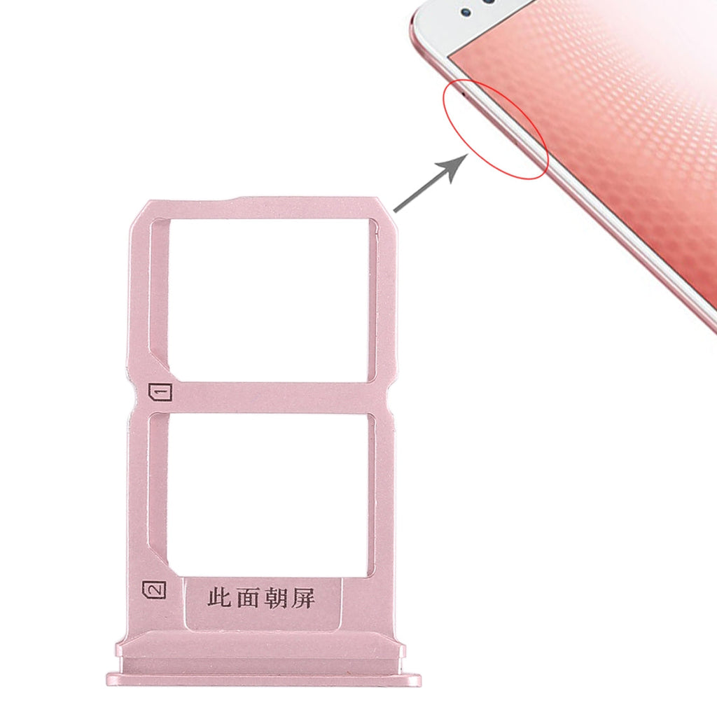 For Vivo X9s Plus 2 x SIM Card Tray (Rose Gold)