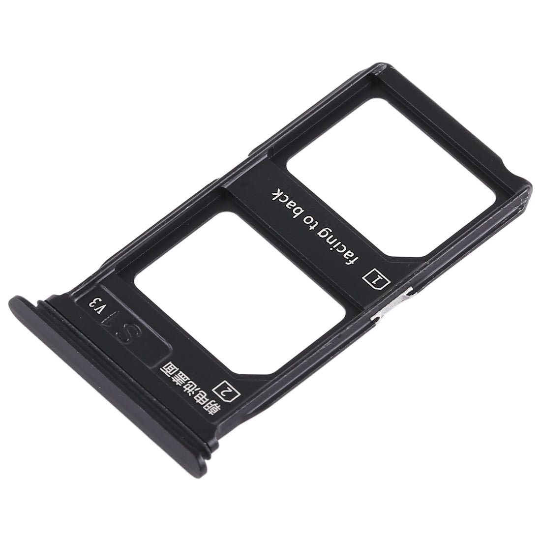For Vivo X9 Plus 2 x SIM Card Tray (Black)