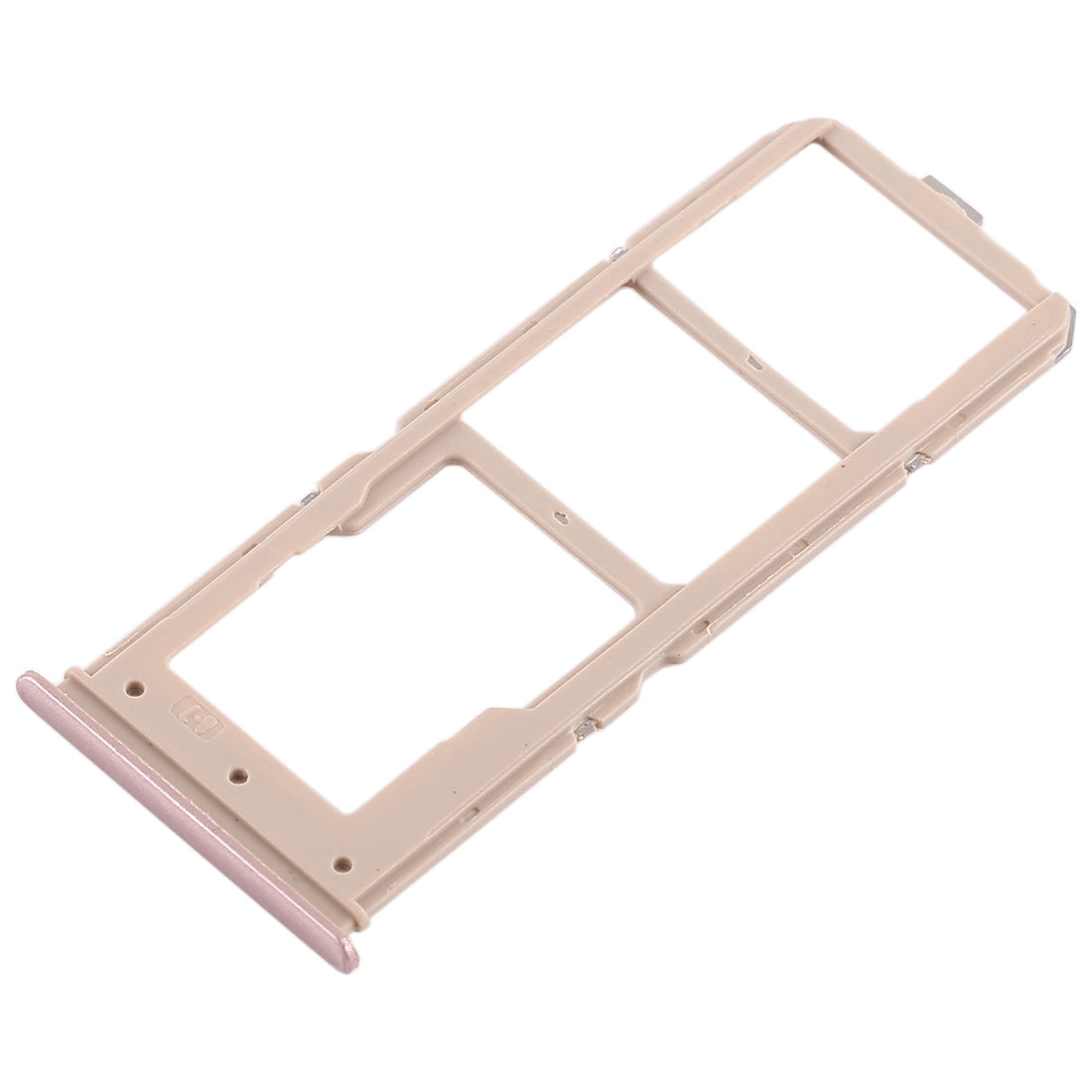 For Vivo Y71 2 x SIM Card Tray + Micro SD Card Tray (Rose Gold)