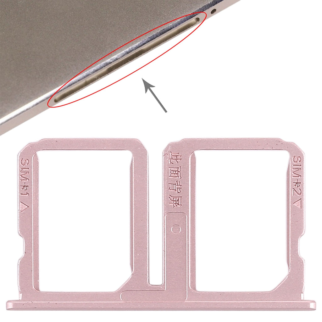 For Vivo Xplay5 2 x SIM Card Tray (Rose Gold)