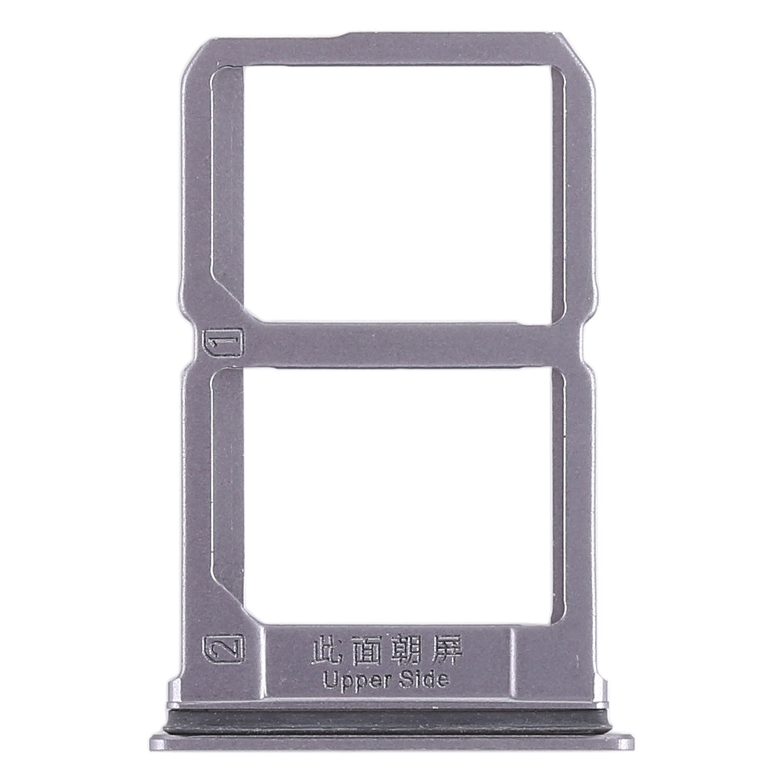 For Vivo X9s 2 x SIM Card Tray (Grey)