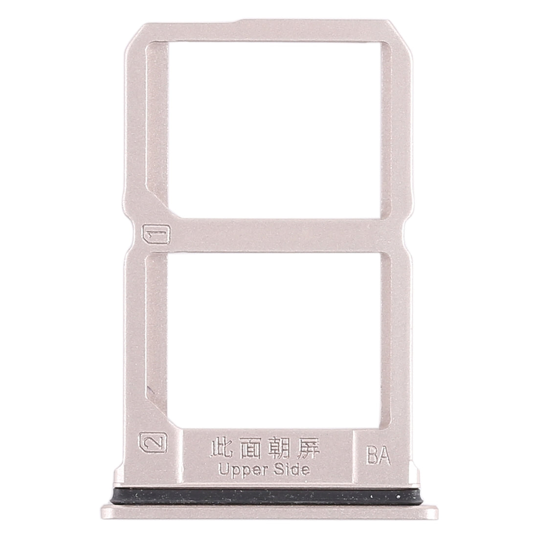 For Vivo X9s 2 x SIM Card Tray (Gold)