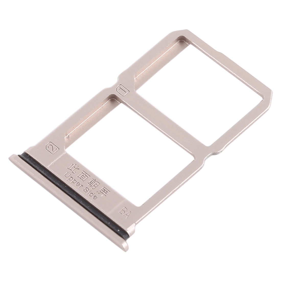 For Vivo X9s 2 x SIM Card Tray (Gold)