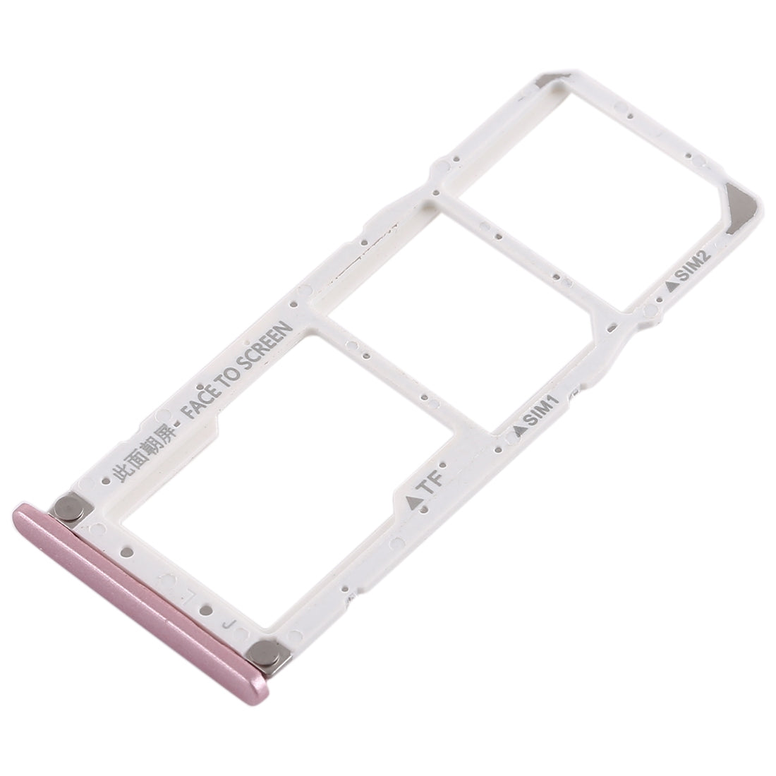 2 x SIM Card Tray + Micro SD Card Tray for Xiaomi Redmi 6 Pro(Rose Gold)