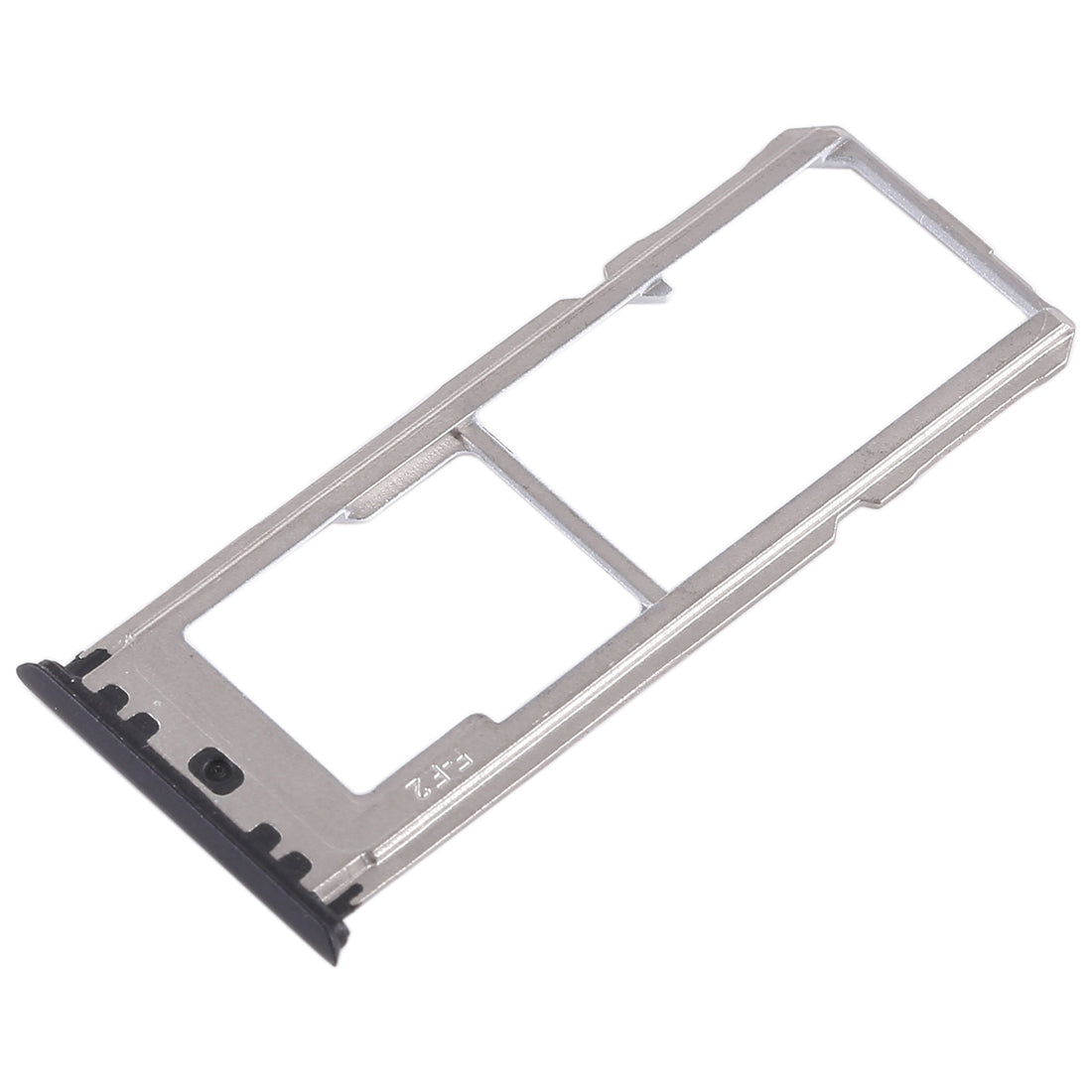 For OPPO A73 / F5 2 x SIM Card Tray + Micro SD Card Tray (Black)