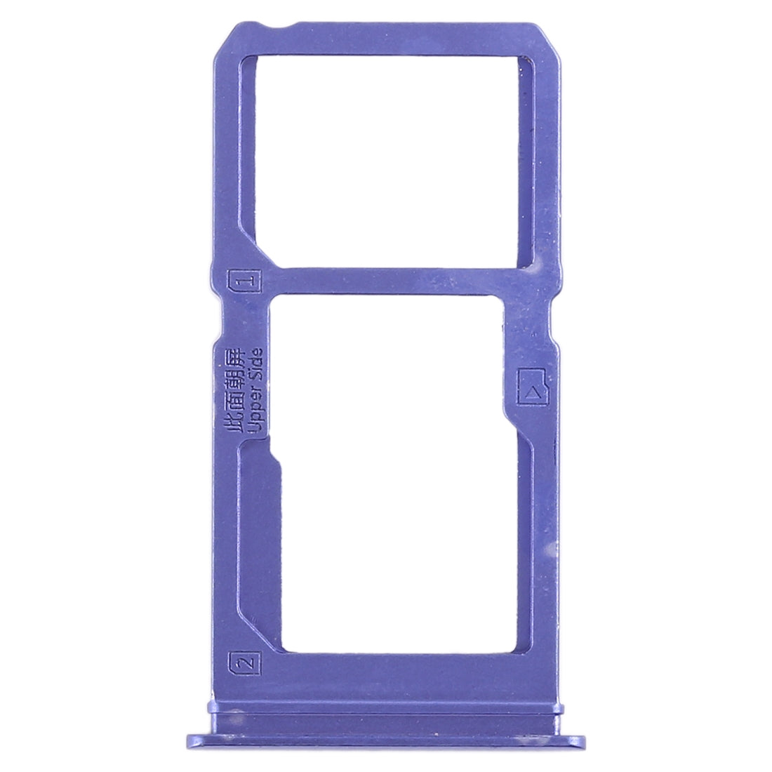 For Vivo X21i SIM Card Tray + SIM Card Tray / Micro SD Card Tray (Blue)