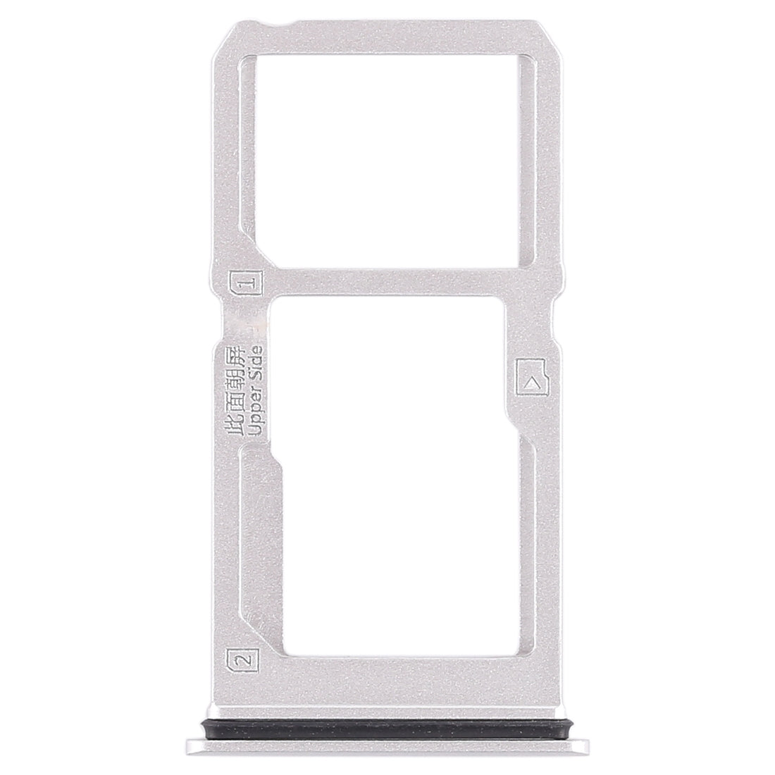 For Vivo X21i SIM Card Tray + SIM Card Tray / Micro SD Card Tray (Silver)