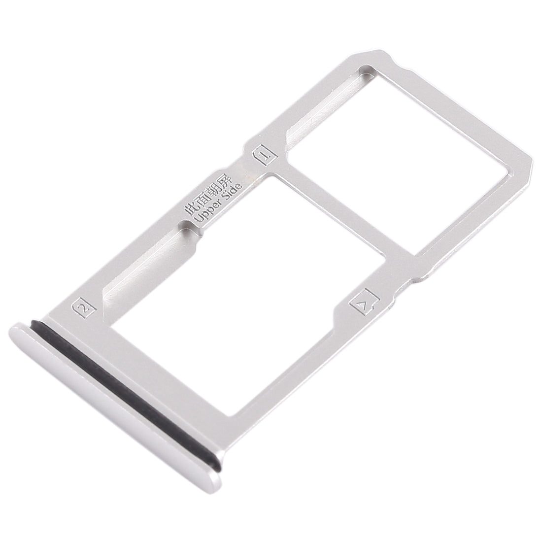 For Vivo X21i SIM Card Tray + SIM Card Tray / Micro SD Card Tray (Silver)