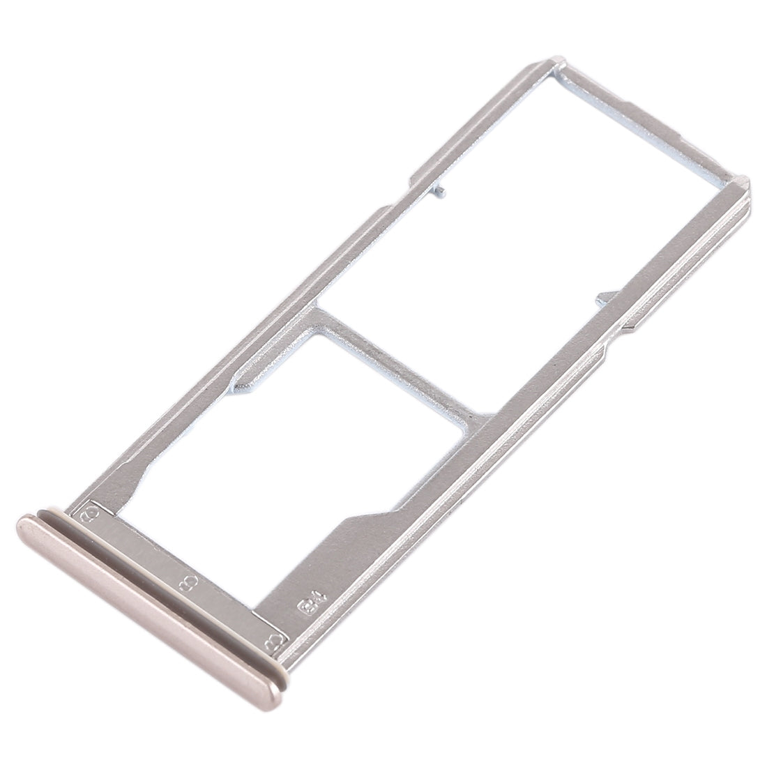 For Vivo Y69 2 x SIM Card Tray + Micro SD Card Tray (Gold)