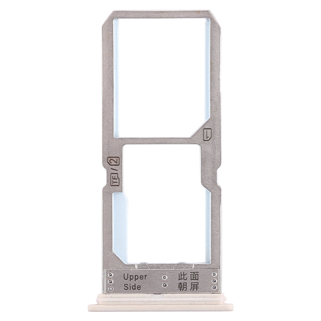 For Vivo Y67 SIM Card Tray + SIM Card Tray / Micro SD Card Tray (Gold)