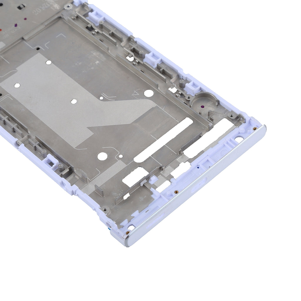Front Housing LCD Frame Bezel Plate for Sony Xperia XA1 Ultra (White)