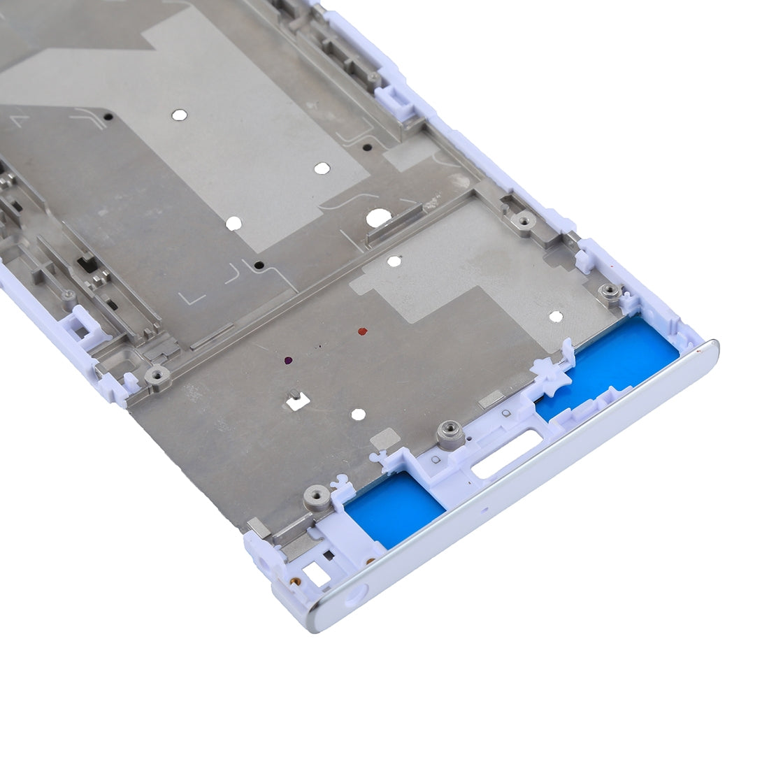 Front Housing LCD Frame Bezel Plate for Sony Xperia XA1 Ultra (White)