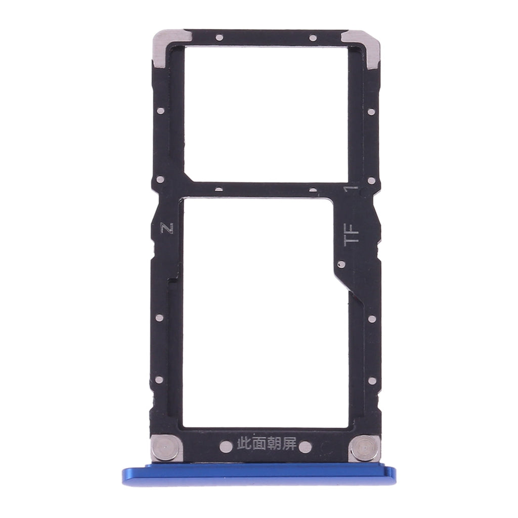 SIM Card Tray + SIM Card / Micro SD Card for Xiaomi Mi 8 Lite(Blue)